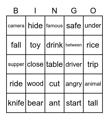 Bingo Card