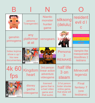 Bingo Boingo H Bingo Card
