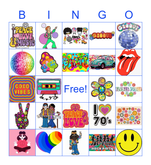 70s Bingo Card