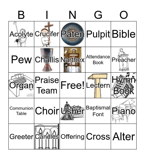 Worship  Bingo Card