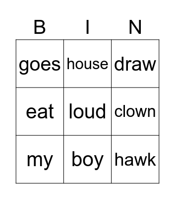 Bingo Card
