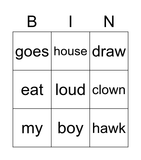 Bingo Card