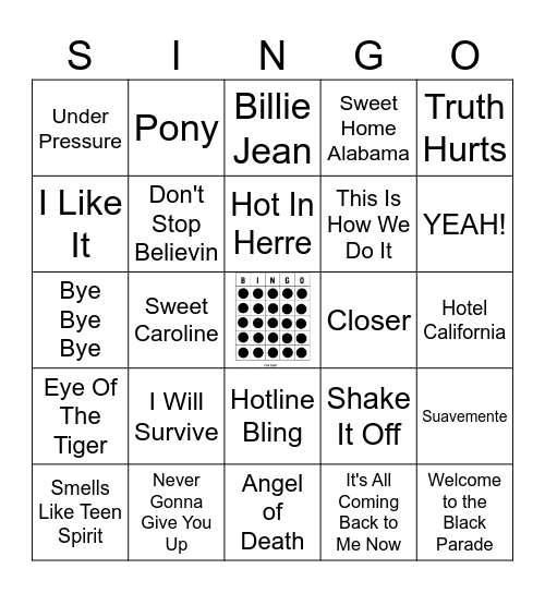 The Second They Come On Bingo Card