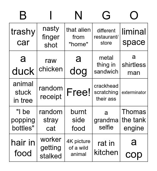 GOOGLE MAPS BINGO Card