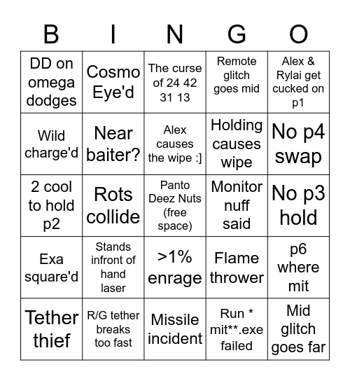 TOP this Bingo Card