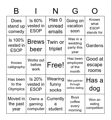 SLEA Therapies Bingo Card