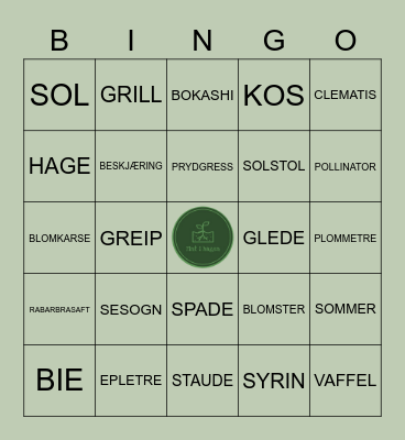 Fint i hagens Bingo Card