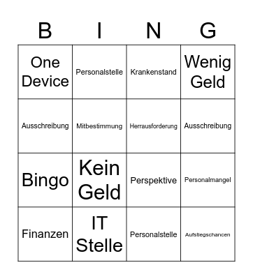 Amts  BS Bingo Card