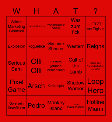 Devolver Bingo Card