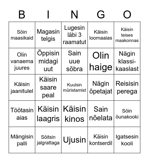 SÕBRA SUVEBINGO Card