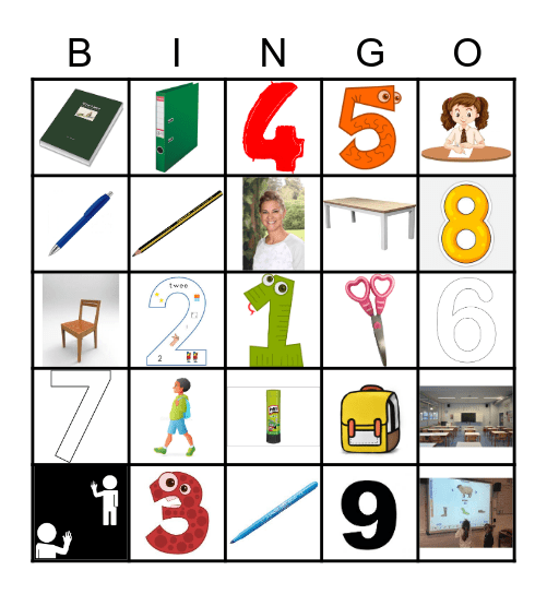 in de klas Bingo Card