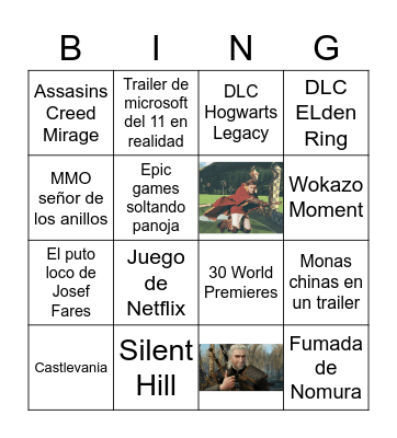 Du Flekins Bingoo Bingo Card
