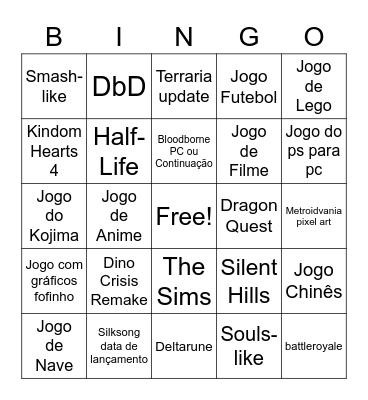 Showcases 2023 Bingo Card