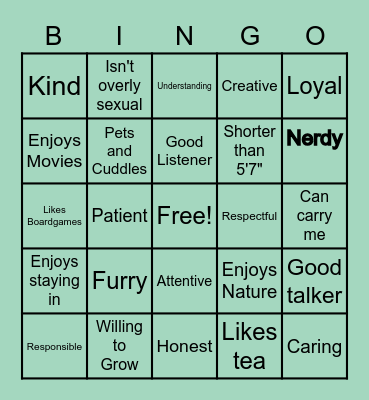 Are you Thomas type? Bingo Card