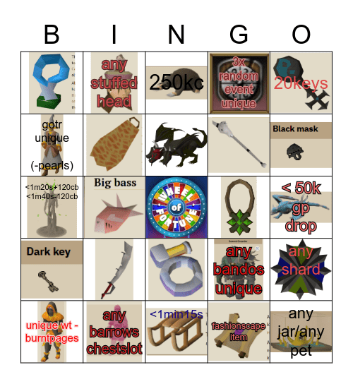 The Merry Men Bingo #1 Bingo Card