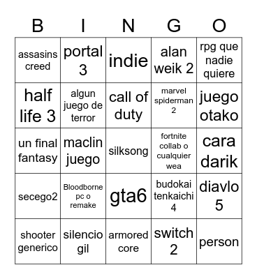 BochiBingo Card