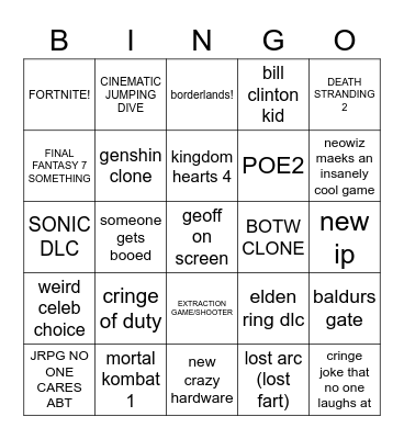 summer gay fest (get it?) Bingo Card