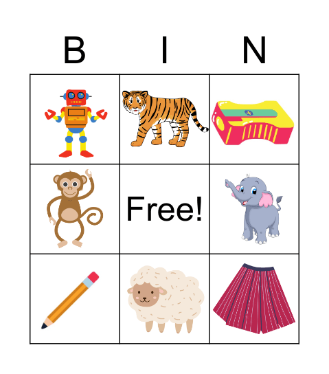 Summer Bingo Card