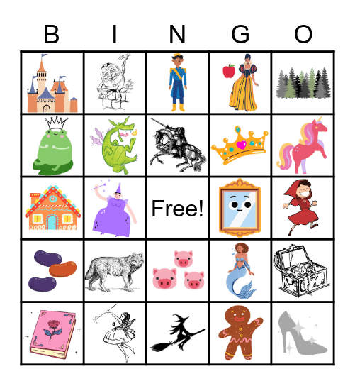 Fairy Tale Bingo Card