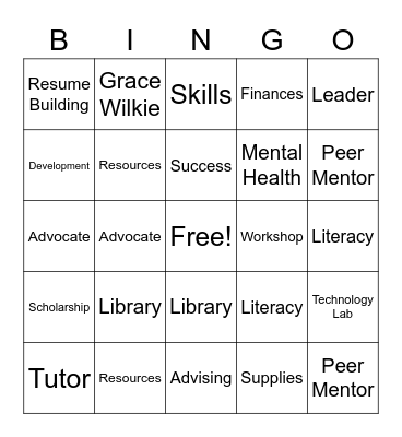 TRIO Bingo Card