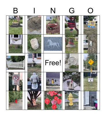 West Street Bingo Card
