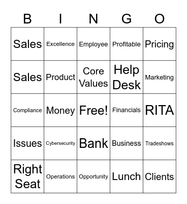 Strategy Meeting Bingo! Bingo Card