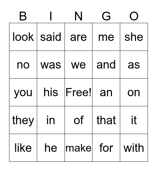 Ava Liggon - 2nd & 3rd Quarters Bingo Card