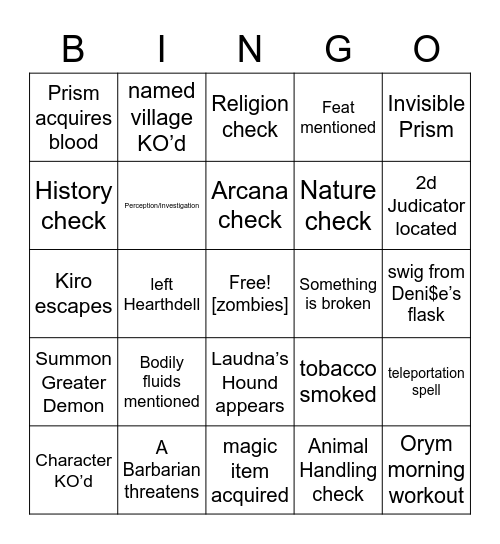 We're just looking for a ride Bingo Card