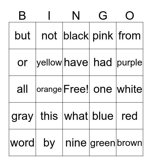 Ava Liggon - 4th Quqrter Bingo Card