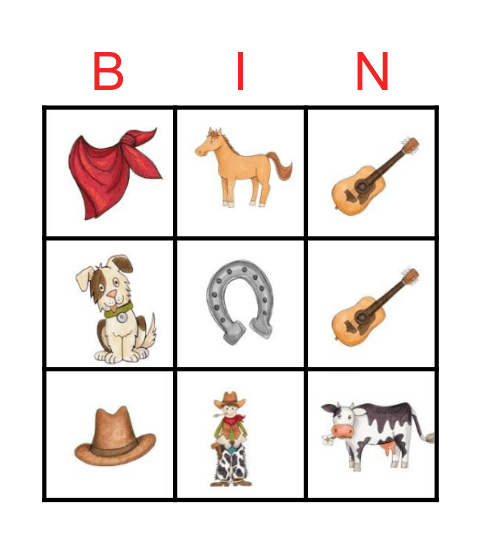 Cob Bingo Card