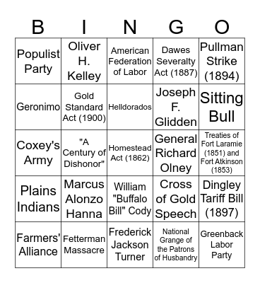 Chapter 26 Bingo Card