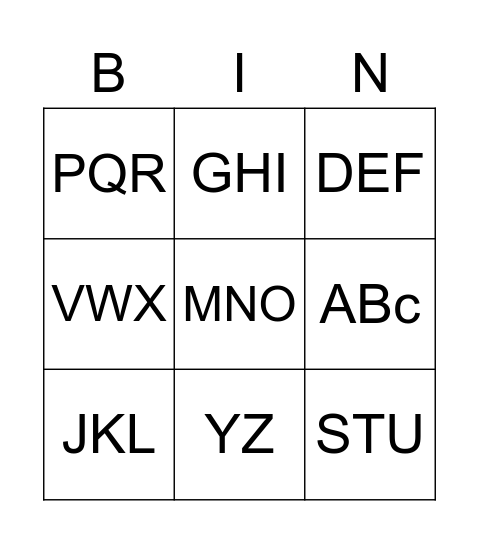 A good teamplayer Bingo Card