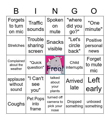 VIRTUAL CALLS Bingo Card