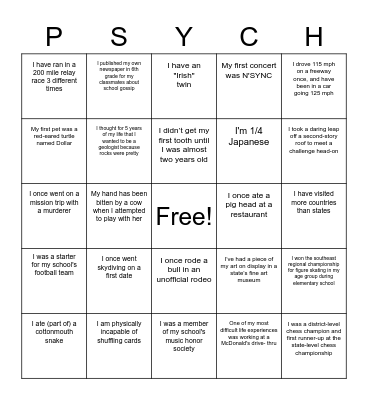 New PGY-3s! Bingo Card
