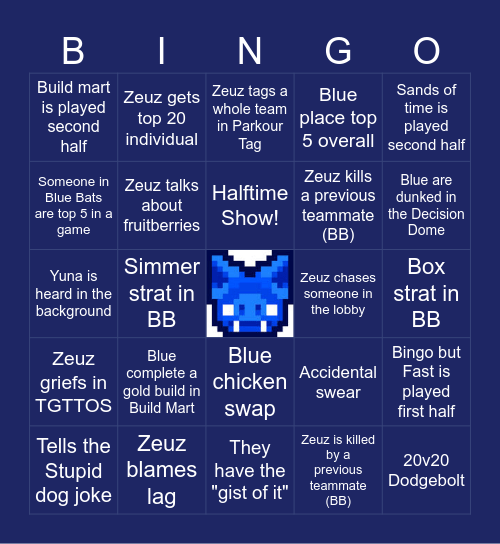 MCC Pride 23 Blue Bats Bingo Card