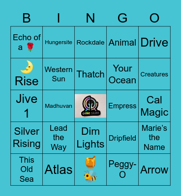 Feel the Rush Bingo Card