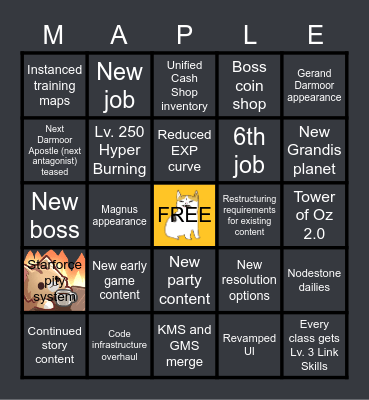 KMS - Summer Showcase 2023 Bingo Card