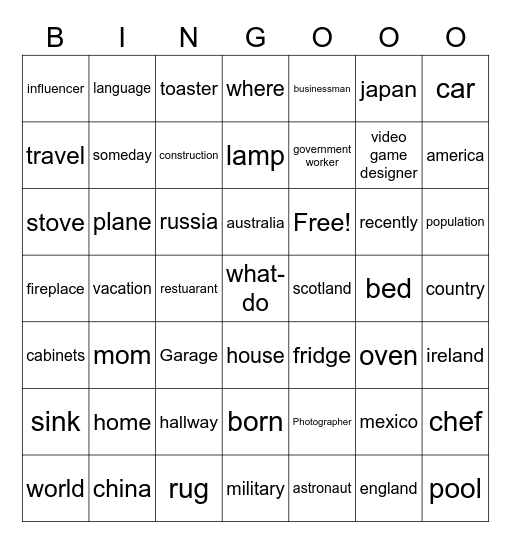 Final Bingo Card