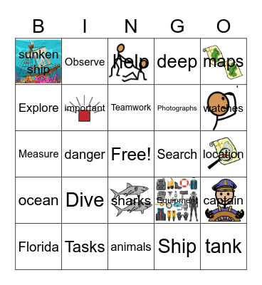 Deep Dive Bingo Card