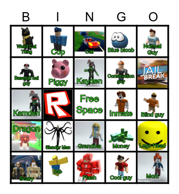 KAYDEN'S ROBLOX Bingo Card
