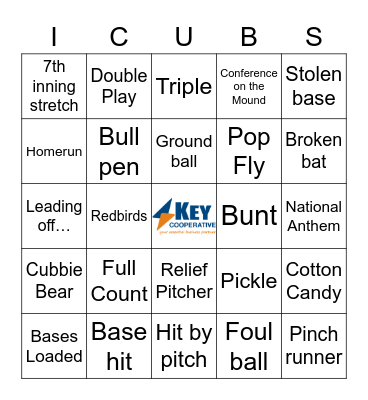 CSR Game Day Bingo Card