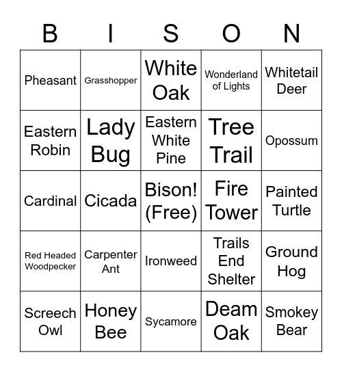 Ouabache Bingo Card