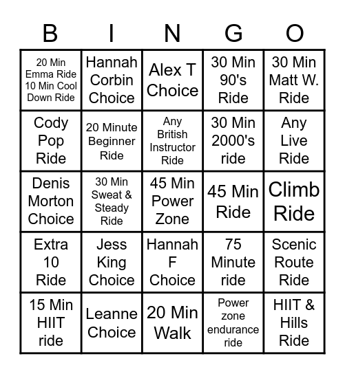 PHM Bingo Round 3 Bingo Card