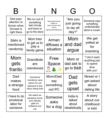 Kapp’s Birthday Bingo Card