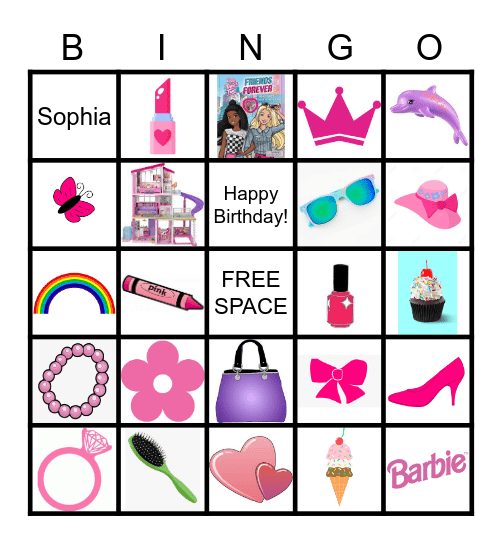 BARBIE Bingo Card