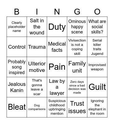 Mobinos Bingo Card