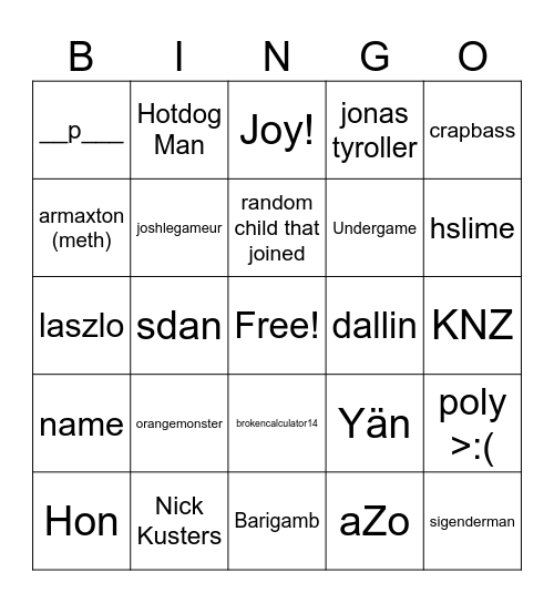 Will You nAIL bingo Card