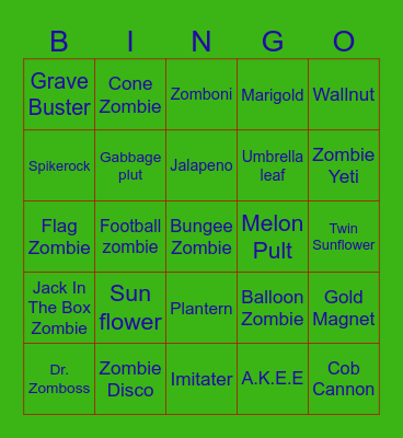 TAJ99MARK Bingo Card