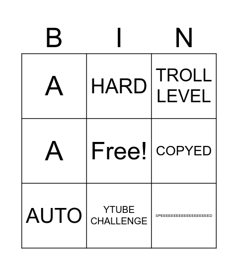 RISENTV  BINGO Card