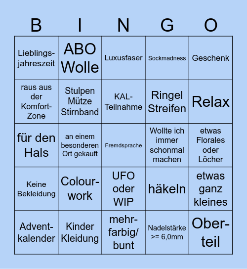 Bingo Card